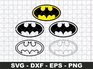 batman svg outline instant download