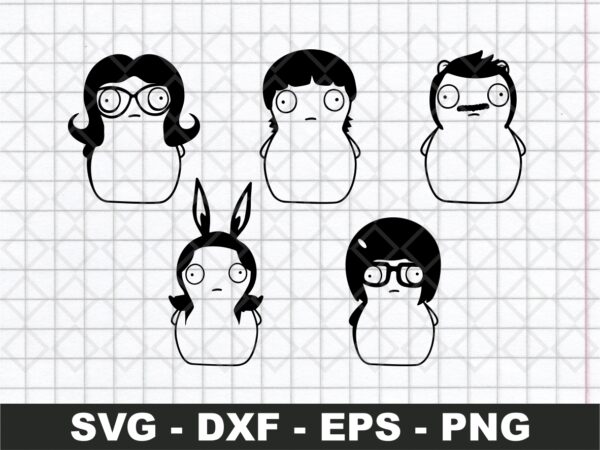 bobs burgers svg clipart cut file