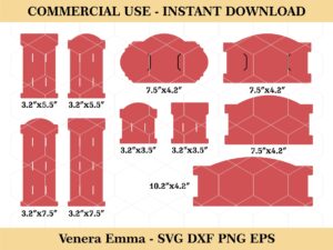 hair bow display card svg