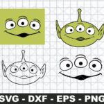 Alien face toy story Svg