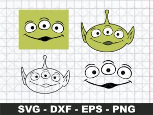 Alien face toy story Svg