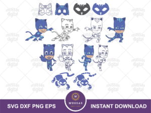 Catboy SVG Bundle Catboy Clipart PJ Mask JPG-01