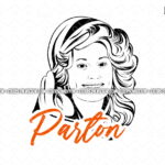 Dolly Parton SVG Hand Drawn Country Music Singer