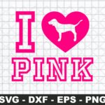 I Love Pink Clipart SVG Cut Files for Cricut