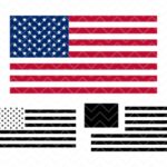 Layered American flag SVG