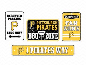 Pittsburgh Pirates Fans Only Sign SVG PNG EPS DXF BBQ Zone