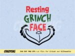 Resting Grinch Face SVG grinch PNG