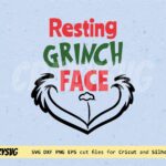 Resting Grinch Face SVG grinch PNG