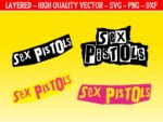 Sex Pistol Logo SVG Cricut