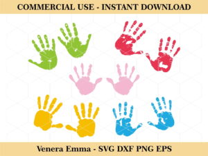 child handprint svg