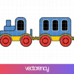 funny train svg clipart