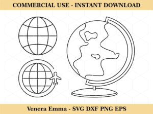 globe outline svg