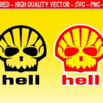 hell shell logo parody svg