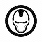 iron man face mask svg