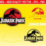 jurasic park logo svg layered