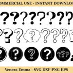 question mark svg bundle