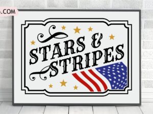 stars and stripes svg png printable