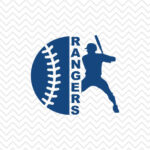 texas rangers svg baseball clipart silhouette png