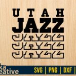 utah jazz basketball SVG NBA Shirt design