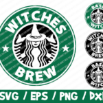 Witches Brew SVG, Basic Witch SVG, DIY Coffee Cup, Starbucks Cup Vinyl, Coffee Lover, Starbucks Halloween, Funny Starbucks Logo Witches Logo