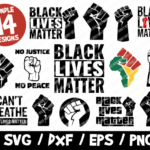 Black Lives Matter SVG Bundle, BLM SVG Cut File, Raised Fist Svg, Instant Download, Blm Cricut, I Can't Breathe, Protest Sign, Africa Fist