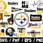 Steelers SVG Bundle, Pittsburgh Steelers, NFL Team SVG, Steelers Nation Shirt, Steelers Cricut, Black and Yellow Svg, Steelers Dna, Football