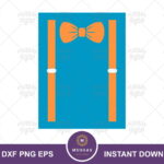 Blippi suspenders svg