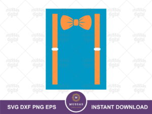 Blippi suspenders svg