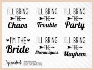 Bridal Party SVG Bundle file