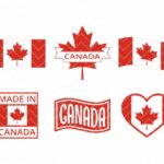 Canada Flag SVG Canadian Maple Canada Day Vector PNG EPS DXF