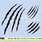 Claw Scratches Svg Scratches Dxf Scratch Marks Svg File for Cricut