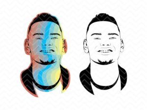 Kane Brown SVG, Face Fun Art Vector EPS PNG