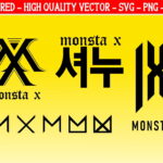 Monsta X Logo SVG Cut Files, DXF, PNG, EPS