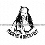 Pour Me A Mega Pint Johnny Depp SVG