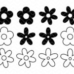 Simple Flower SVG Layered PNG & EPS