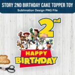 Story 2nd Birthday Cake Topper PNG Toy