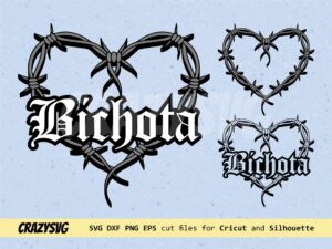 Tattoo Love Bichota SVG Vector