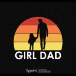 fathers day svg girl dad png eps svg dxf