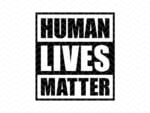 human lives matter svg