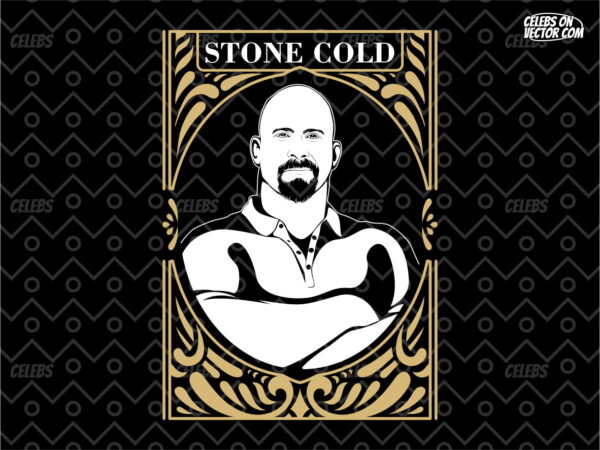 stone cold shirt design vector wwe steve austin svg