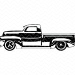 truck pick up vintage svg car vector