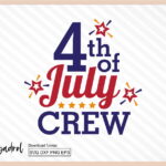 4th of july crew svg