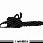 Chainsaw Silhouette SVG Vector Illustration file