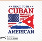 Cuba SVG Proud To Be Cuban American