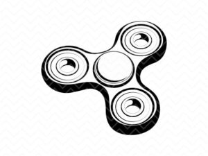 Fidget Spinner SVG Clipart Spinner Vector EPS PNG & DXF file