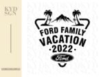 Ford Family Vacation 2022 SVG file