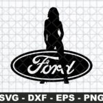 Ford Girl SVG Decals Ford logo DXF PNG Vector file