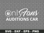 Funny Decals Onlyfans auditions car SVG FILE