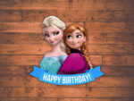 Happy Birthday Frozen Printable PNG High Quality