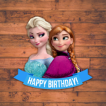 Happy Birthday Frozen Printable PNG High Quality